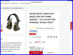 Peltor electronic hearing protection MT 15H69FB -09