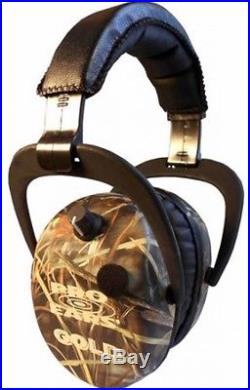 Pro Ears Electronic Hearing Protection Stalker Gold Max, NRR 25, 4HD Camo