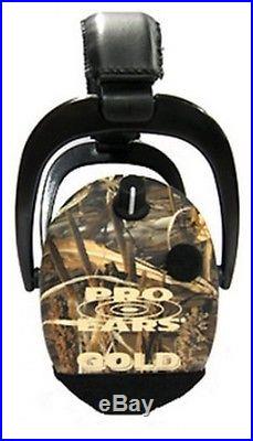 Pro Ears Electronic Hearing Protection Stalker Gold Max, NRR 25, 4HD Camo