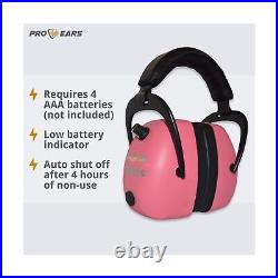 Pro Ears Gold Electronic Hearing Protection & Amplification NRR 26 Pink