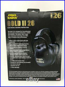 Pro Ears Gold II 26 Electronic Hearing Protection Npr 26