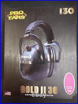 Pro Ears Gold II 30 Electronic Hearing Protection Pink