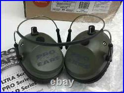 Pro Ears PRO-TAC PLUS GOLD Electronic BEHIND HEAD Ear Muff NRR 26 Green GS-PT300