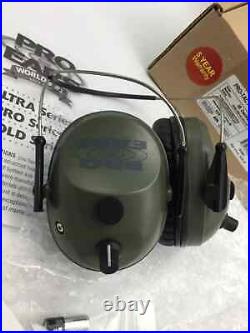 Pro Ears PRO-TAC PLUS GOLD Electronic BEHIND HEAD Ear Muff NRR 26 Green GS-PT300