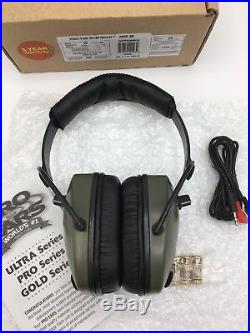Pro Ears PRO-TAC SLIM GOLD NRR 28 Mil-Spec Electronic Ear Muffs, Green, GS-PTS-G