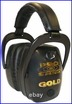 Pro Ears Pro Mag Gold Hearing Protection and Amplification Ear Muffs, Black