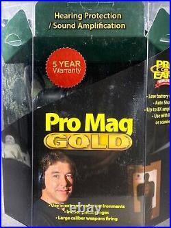 Pro Ears Pro Mag Gold NRR33 Ear Muffs Protection & Amplification GS-DPM Black