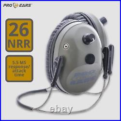 Pro Ears Pro Tac 300 Behind The Head Electronic Hearing Protection, Green