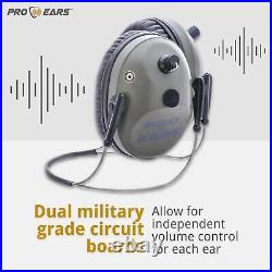 Pro Ears Pro Tac 300 Behind The Head Electronic Hearing Protection, Green