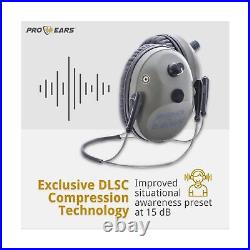 Pro Ears Pro Tac 300 Behind The Head Electronic Hearing Protection, Military