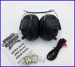 Pro Ears Pro Tac Plus Gold NRR 26dB, Behind The Head, Lithium 123 Battery, Black