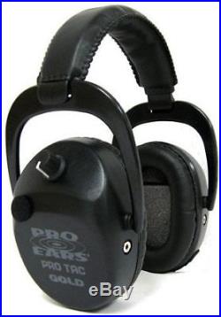 Pro Ears Pro Tac SC Gold Low Profile Low Weight NRR 25 Hearing GS-PTSTL Black