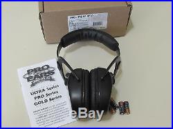 Pro Ears Pro Tac SC Gold Low Profile Low Weight NRR 25 MILITARY GRADE Black