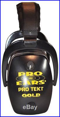 Pro-Ears Pro Tekt Slim Gold Electronic Earmuffs, Black DIS-U- GS2 DIS U Black