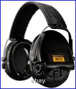 Pro-X Ear Muffs 75302-X/L-02-S Active and Electronic Ear Defenders withLeat Pro-X Ear Muffs 75302-X/L-02-S Active and Electronic Ear Defenders withLeat