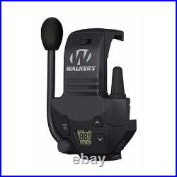 Razor Slim Electronic Muff (Black Patriot Version) Bundle with Walkie-Talkie