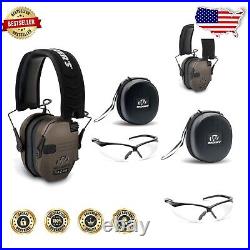 Razor Slim Electronic Muffs Bundle with Hearing Protection & Shooting Glasses