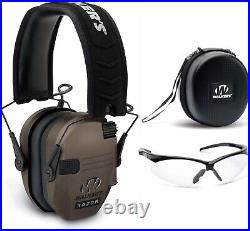 Razor Slim Electronic Muffs Bundle with Hearing Protection & Shooting Glasses