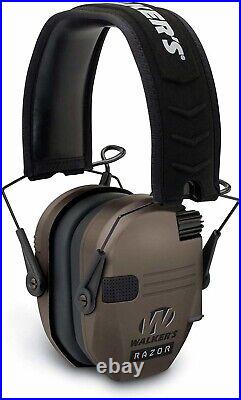 Razor Slim Electronic Muffs Bundle with Hearing Protection & Shooting Glasses