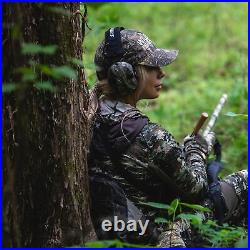 Razor Slim Electronic Quad Earmuff 23Db/Realtree Xtra Camo, Black, One Size