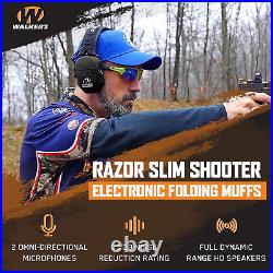 Razor Slim Shooter Electronic Hunting Folding Hearing Protection Earmuffs