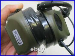 SWAT 3M Peltor ComTac V ACH Tactical Communication Headset Single Comm with PTT