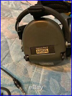 Safety Ear Muffs MSA Sordin Supreme Pro X Green Cups Neckband Electronic