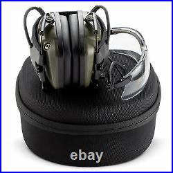 Shooting Ear Muffs Glasses Hard CASE Protection Electronic Hunting Earmuff Bag