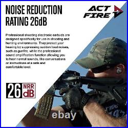 Shooting Ear Protection Ear Plugs, Hearing Protection Earbuds Electronic Shoo