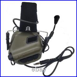 Shooting Earmuffs Tactical Headset Headphones with Microphone