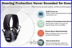 Silver 22 Electronic Hearing Protection, Noise Reduction Rating 22Db, Dynamic Le