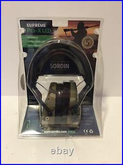 Sordin Supreme Pro X LED Electronic Ear Muff Camouflage 75302-X-08-S