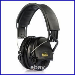 Sordin Supreme Pro-X LED Headset, Black Cup, Leather Headband, Gel Ear Seals