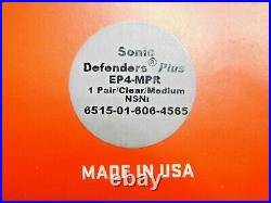 SureFire EP4 Sonic Defenders Plus Earplugs Medium Clear Qty 25 EP4-MPR-BULK