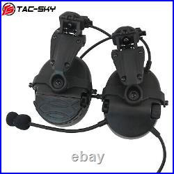 TAC-SKY Electronic Tactical Headset Shooting Noise Canceling for ARC Rail Helmet