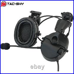 TAC-SKY Electronic Tactical Headset Shooting Noise Canceling for ARC Rail Helmet