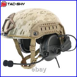 TAC-SKY Electronic Tactical Headset Shooting Noise Canceling for ARC Rail Helmet