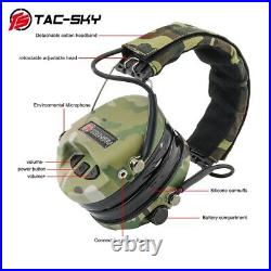 TS TAC-SKY Tactical Headset Electronic Hearing Protection Shooting IPSC Edition