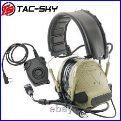 TS TAC-SKY Tactical Headset Electronic TSC5 Pro Hearing Protection for Airsoft