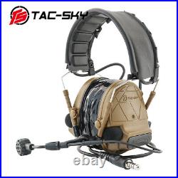 TS TAC-SKY Tactical Headset Electronic TSC5 Pro Hearing Protection for Airsoft