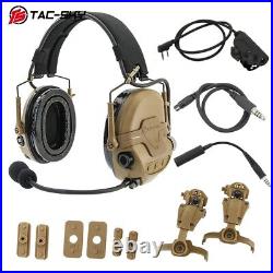 TS Tactical Hearing Protection Electronic Shooting Hunting Headset + V2 PTT