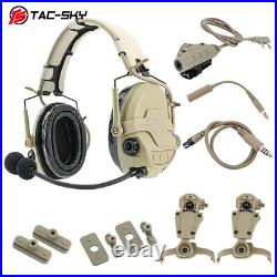 TS Tactical Hearing Protection Electronic Shooting Hunting Headset + V2 PTT