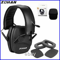 Tactical Earmuff With Replacement Ear Pads Noise Cancelling Electronic Shooting