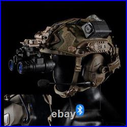 Tactical Electronic Headset Bluetooth Silicone Ear Muffs For Helmet Noise Reduct