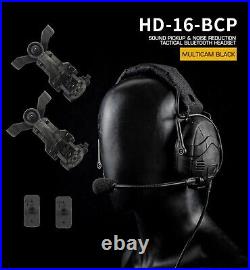 Tactical Headset Noise Reduction Communication FCS AMP Military Bluetooth