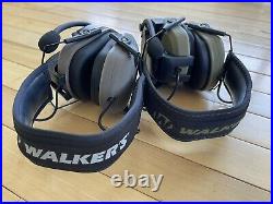 Two walker razor electronic earmuffs With Walkie Talkies. Mint