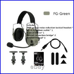 Updated FCS FMA AMP Dual-Channel Pickup Noise ReductionTactical Headset V60 PPT