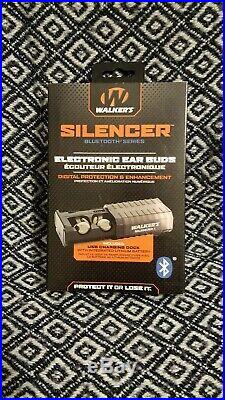 WALKERS GAME EAR GWP-SLCR-BT SILENCER EAR BUDS With BLUETOOTH ELECTRONIC 25 DB
