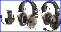 Walker'S Razor Slim Low Profile Electronic Ear Muffs with Walkie Talkie, Shootin