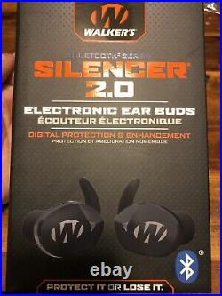 Walker's Bluetooth Silencer 2.0 Electronic Ear Buds Smart Phone Compatible